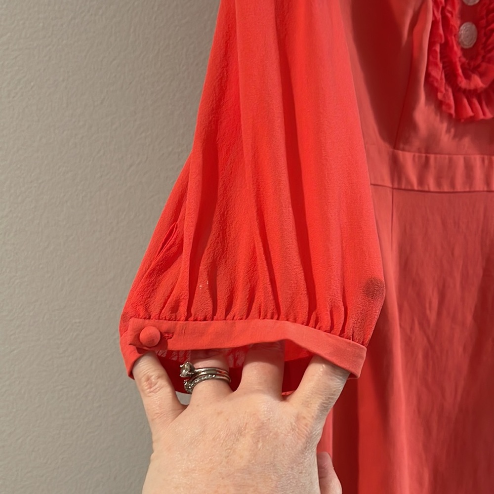 The Boden Collection silk/linen Peter Pan collared dress - Picture 4 of 8